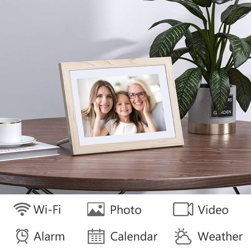 Dragon Touch Digital Picture Frame WiFi 10 inch IPS Touch Screen Digital Photo Frame Display, 32GB Storage, Auto-Rotate, Share Photos via App, Email, Cloud, Classic 10 White, XKS0001-WT-US2 - Image 4